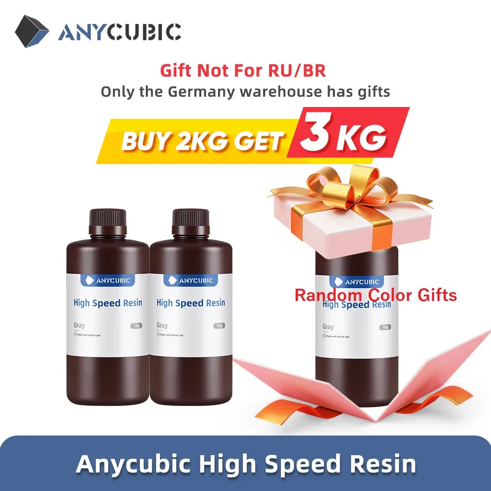 Resina UV de alta velocidad ANYCUBIC de baja viscosidad y velocidad de impresión 5 veces mayor para impresora 3D LCD Photon Mono M5S