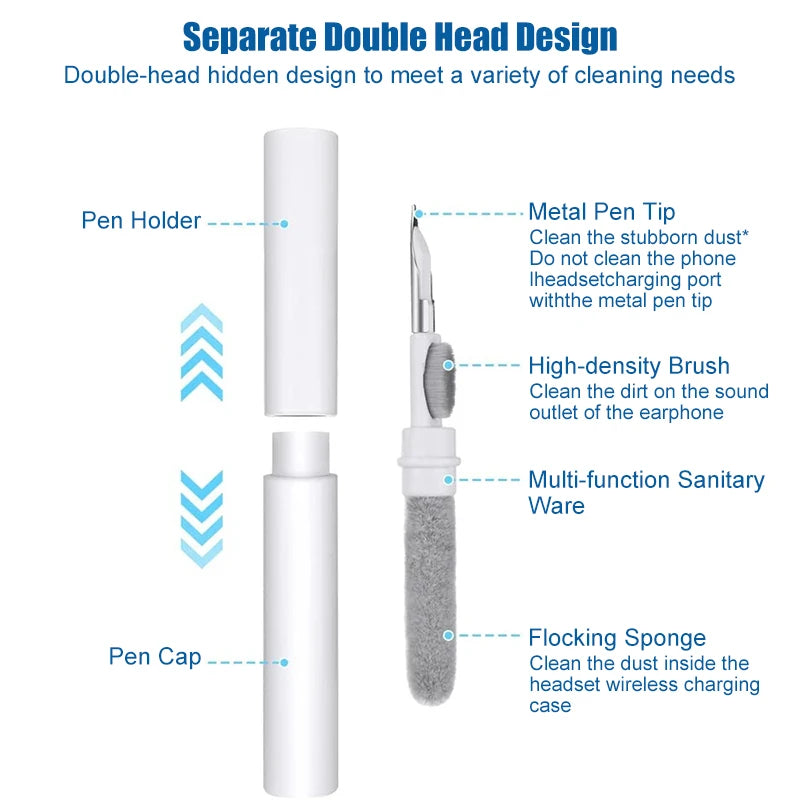 Bluetooth Earphones Cleaning Tool for Airpods Pro 3 2 1 Durable Earbuds Case Cleaner Kit Clean Brush Pen for Xiaomi Airdots 3Pro