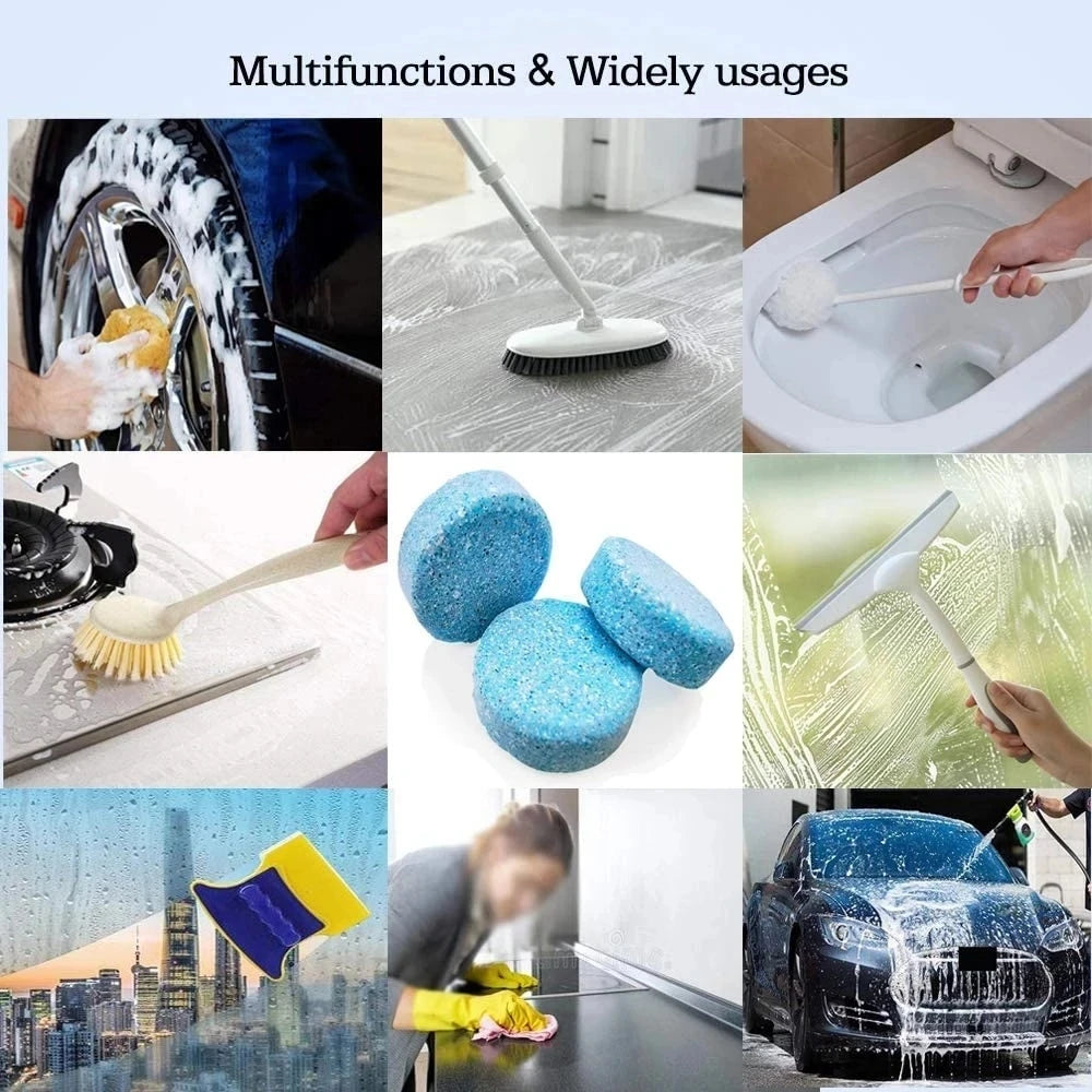 Limpiador sólido Limpiador de parabrisas de coche Tableta efervescente Limpiacristales automático Tabletas concentradas de limpieza sólida Detergente