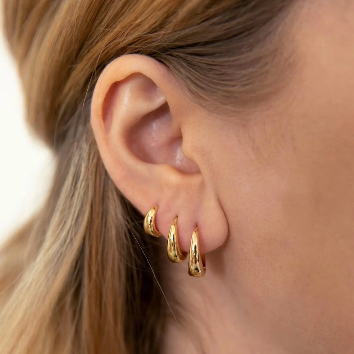 3Pcs New Minimalist Copper Metal Hoop Earrings for Women Simple Circle Men's Small Earrings Punk Unisex Rock Piercing Jewelry
