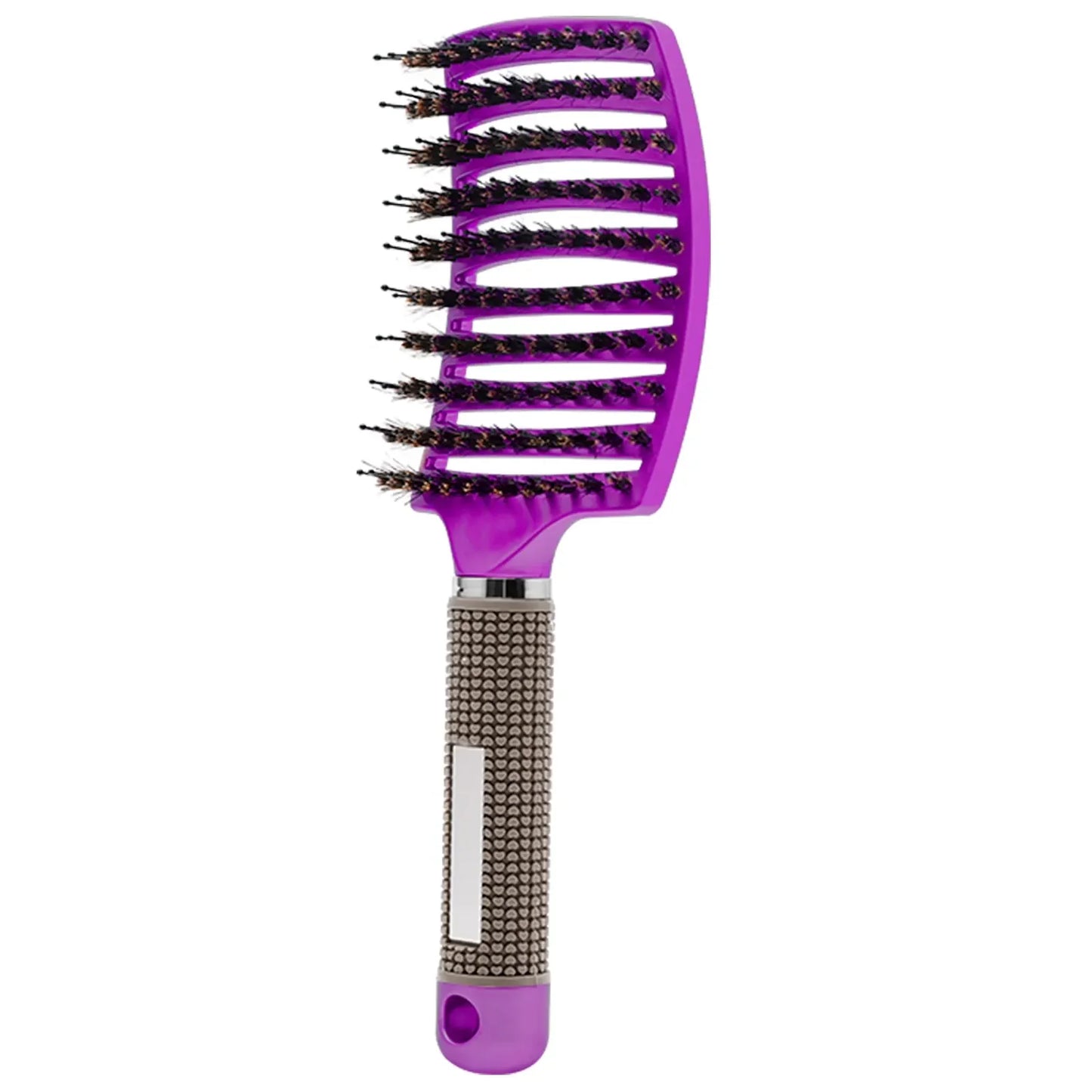 Cepillo para el cabello, peine para desenredar, cepillo para el cabello con cerdas y nailon, peine de masaje húmedo para mujeres, herramientas de peluquería para rizos.