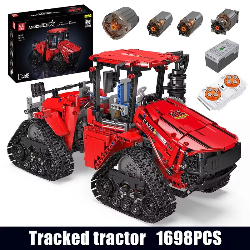 Mould King 18020 Technical Car Building Block MOC-35270 Pneumatic Crawler Tractor Model Assembly Truck Brick Toys Kids Gifts
