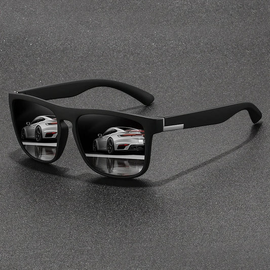Gafas de sol deportivas cuadradas vintage de moda para hombre y mujer, para pescar y conducir, de marca de lujo, antideslumbrantes, con protección UV400.