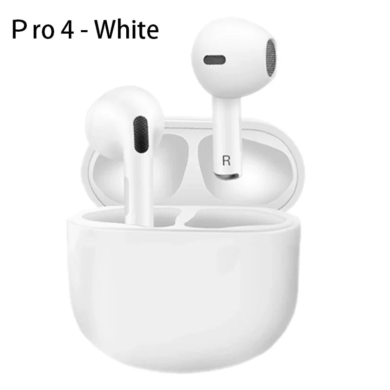 Pro 4 TWS Wireless Headphones Earphone Bluetooth-compatible 5.0 Waterproof Headset with Mic for Xiaomi iPhone Pro4 Earbuds
