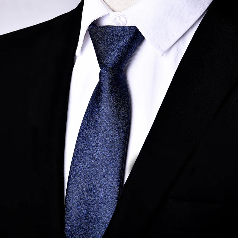 NEW Paisley Zipper Ties for Men 7CM Skinny Neck Tie Solid Striped Neckties Men's Automatic Zipper Tie Blue Lazy Ties