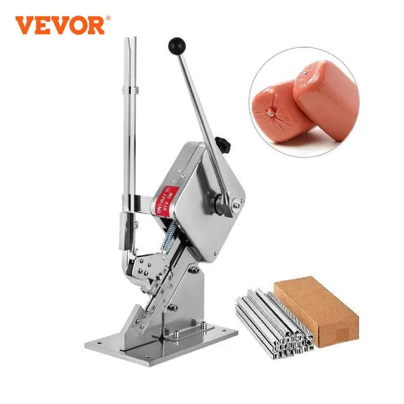 VEVOR - Cortadora de salchichas en forma de U, manual, para bolsas de plástico, flejadora, para supermercados, panaderías y herramientas de envasado de carne.