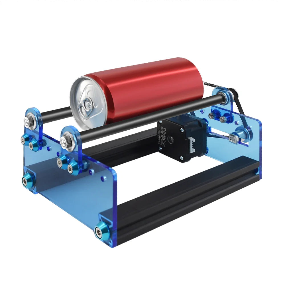 TWOTREES Universal Laser Engraver Rotary Roller Y-Axis Laser Rotary Shaft 360 Degree Rotating For Engraving Cylindrical Objects