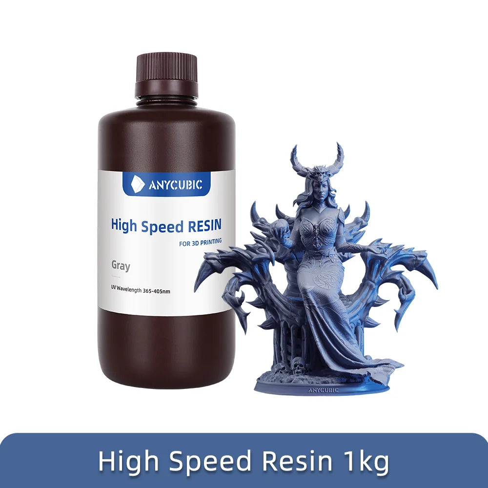 Resina UV de alta velocidad ANYCUBIC de baja viscosidad y velocidad de impresión 5 veces mayor para impresora 3D LCD Photon Mono M5S