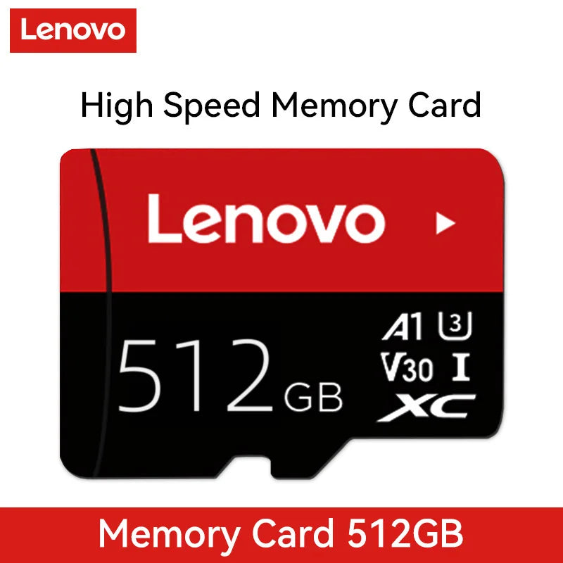 Lenovo Memory Card 512GB 256GB 128GB 64GB 32GB U3 V30 4K Full HD Micro TF Mini SD Card TF Memory Flash Card for Phone/Computer