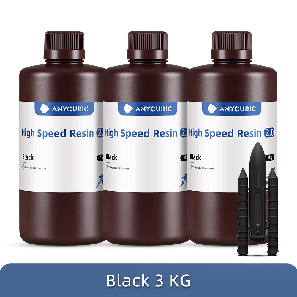 Resina UV de alta velocidad ANYCUBIC de baja viscosidad y velocidad de impresión 5 veces mayor para impresora 3D LCD Photon Mono M5S