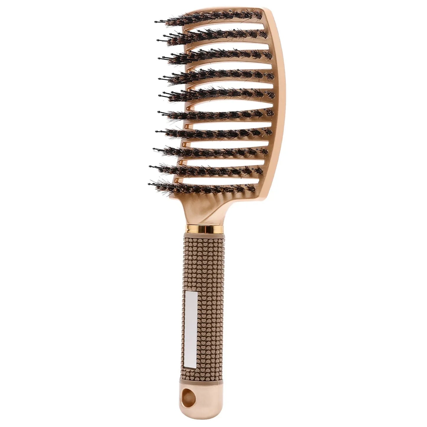 Cepillo para el cabello, peine para desenredar, cepillo para el cabello con cerdas y nailon, peine de masaje húmedo para mujeres, herramientas de peluquería para rizos.