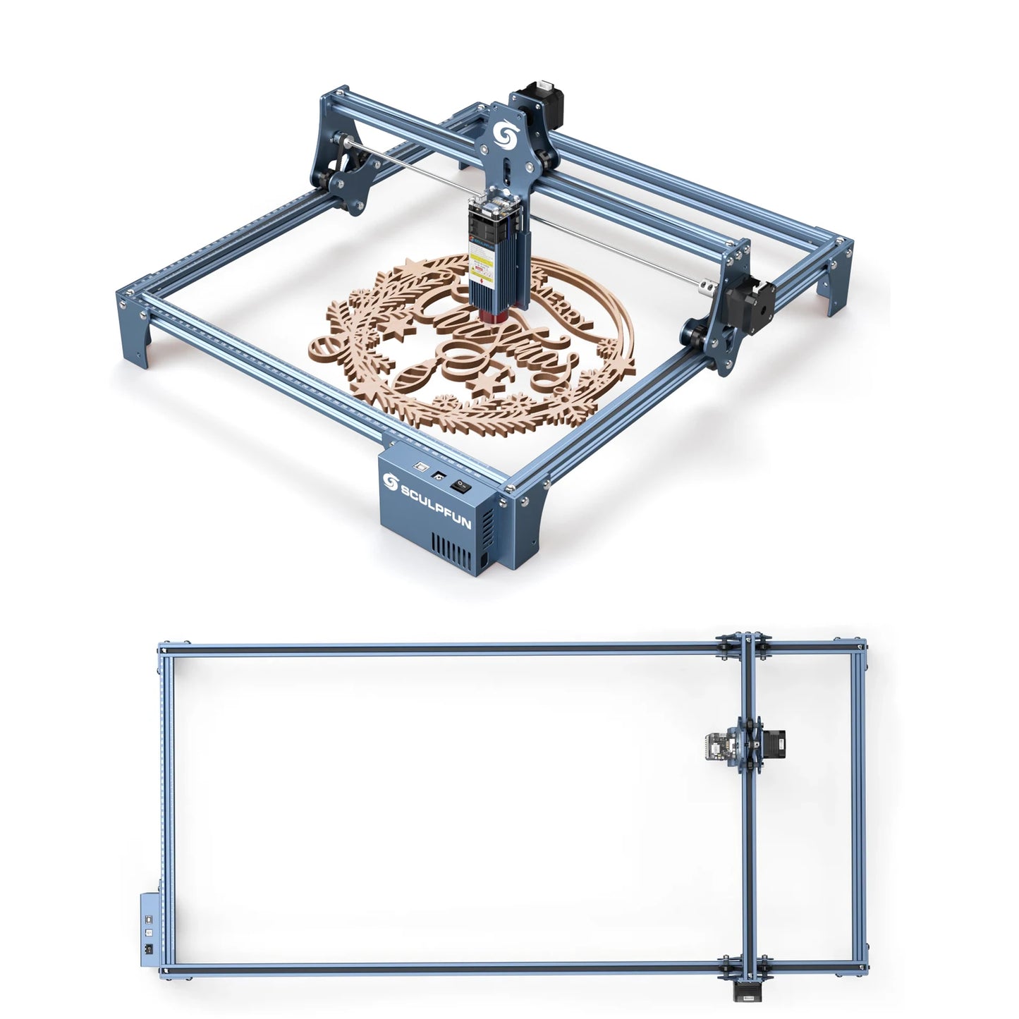 SCULPFUN S9 laser with Area Expansion Kit Ultra-thin Laser Beam Shaping Technology High-precision Wood Acrylic Laser Engraver
