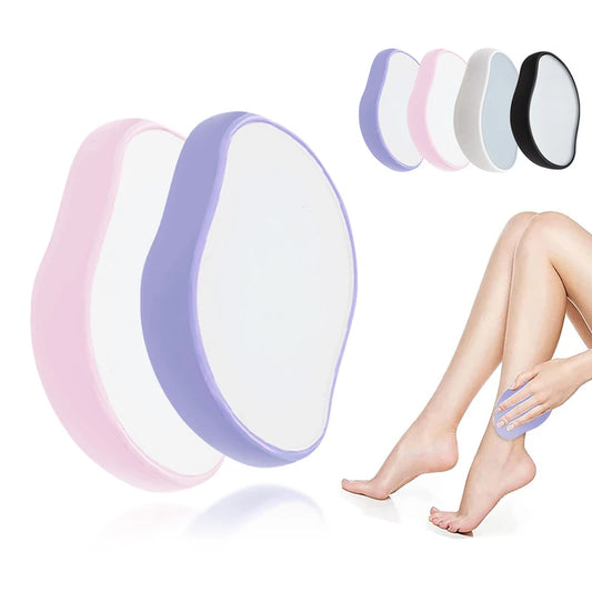 Borrador de depilación Crystal Epil, indoloro, seguro, reutilizable, fácil de limpiar, herramienta de depilación física de vidrio, borrador de belleza corporal