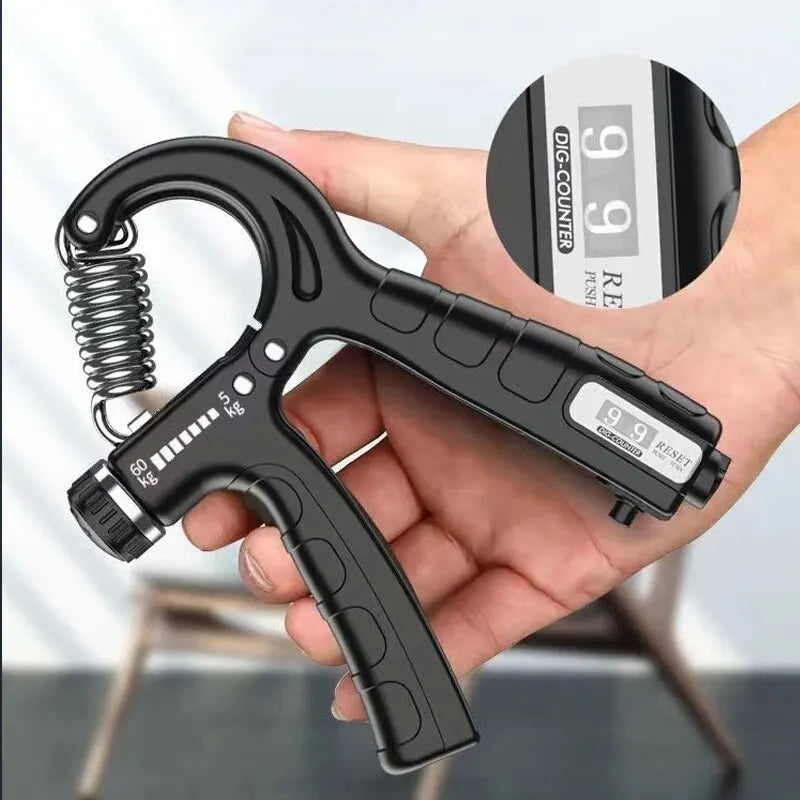 Entrenador de fuerza de agarre, fortalecedor de antebrazo, exprimidor de mano, resistencia ajustable, fortalecedor de agarre de mano para desarrollo muscular
