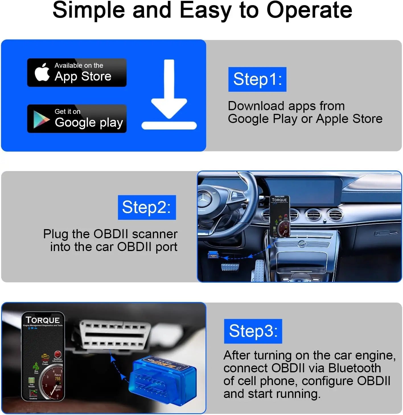 Escáner OBD2 ELM327 V2.1 para diagnóstico de vehículos, comprobación del motor, lector de códigos y detector de fallos.