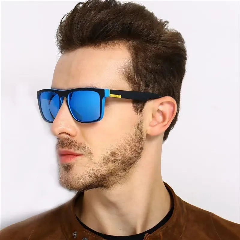 Gafas de sol rectangulares para hombre y mujer, deportivas y de pesca, para conducir, para hombre y mujer