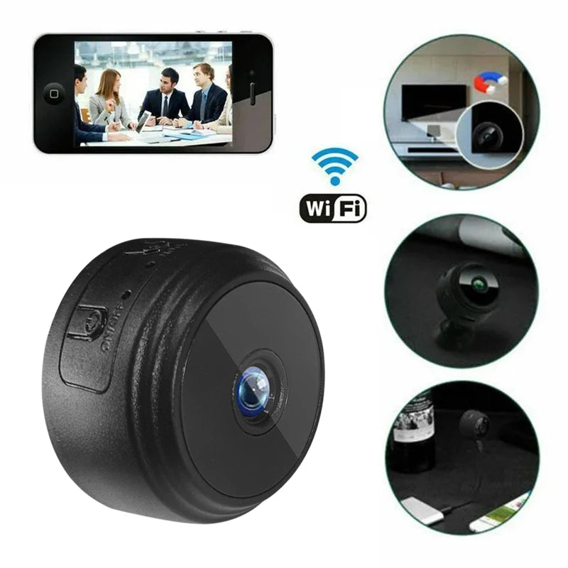 Cámara A9 HD inalámbrica con WIFI para el hogar, 1080p, para deportes al aire libre, visión nocturna, cámara infrarroja