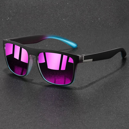 Gafas de sol deportivas cuadradas vintage de moda para hombre y mujer, para pescar y conducir, de diseñador de marca, antideslumbrantes, con protección UV400.
