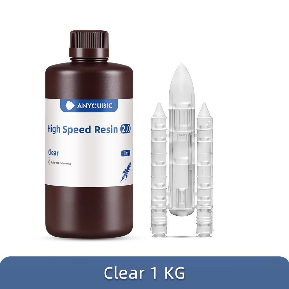 Resina UV de alta velocidad ANYCUBIC de baja viscosidad y velocidad de impresión 5 veces mayor para impresora 3D LCD Photon Mono M5S