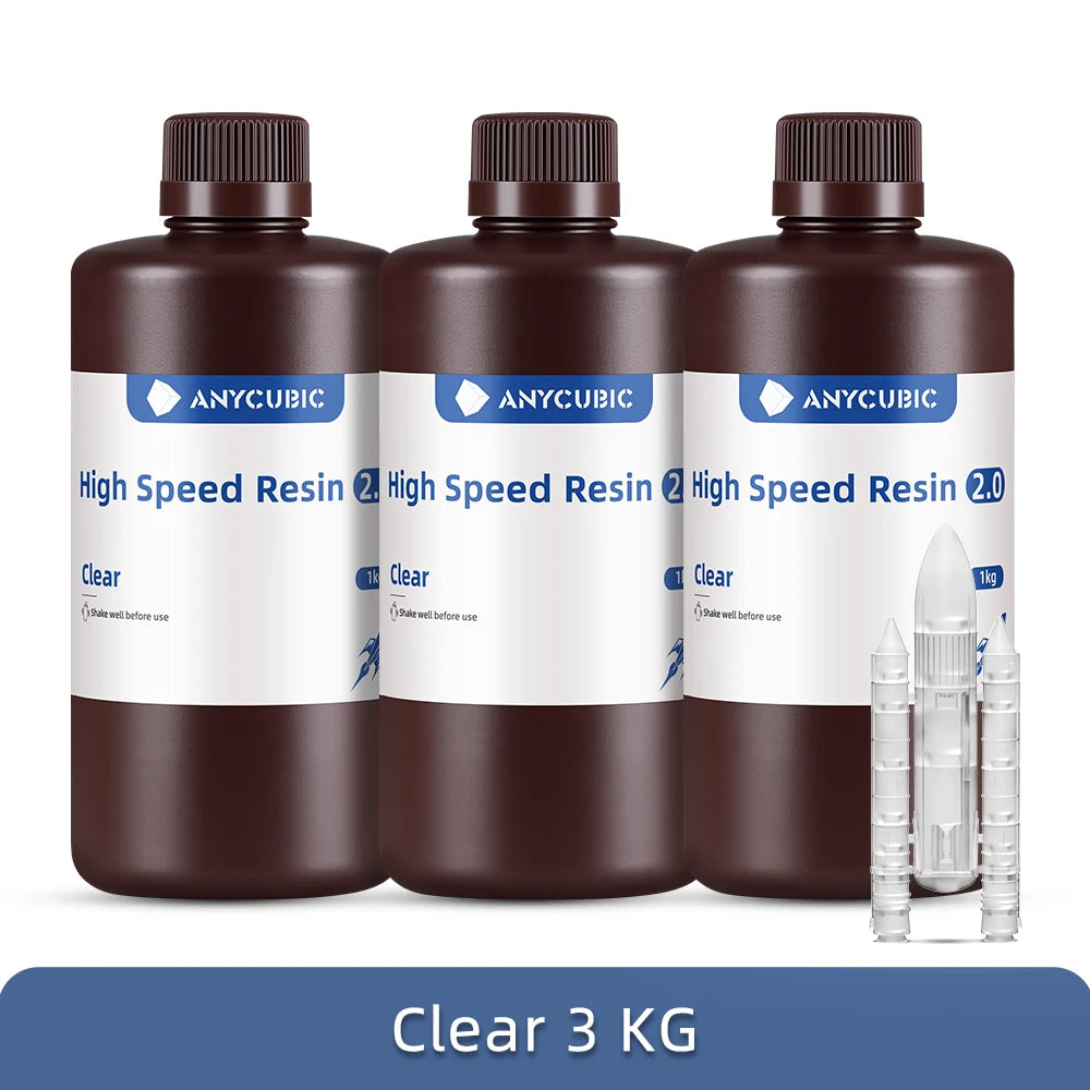 Resina UV de alta velocidad ANYCUBIC de baja viscosidad y velocidad de impresión 5 veces mayor para impresora 3D LCD Photon Mono M5S