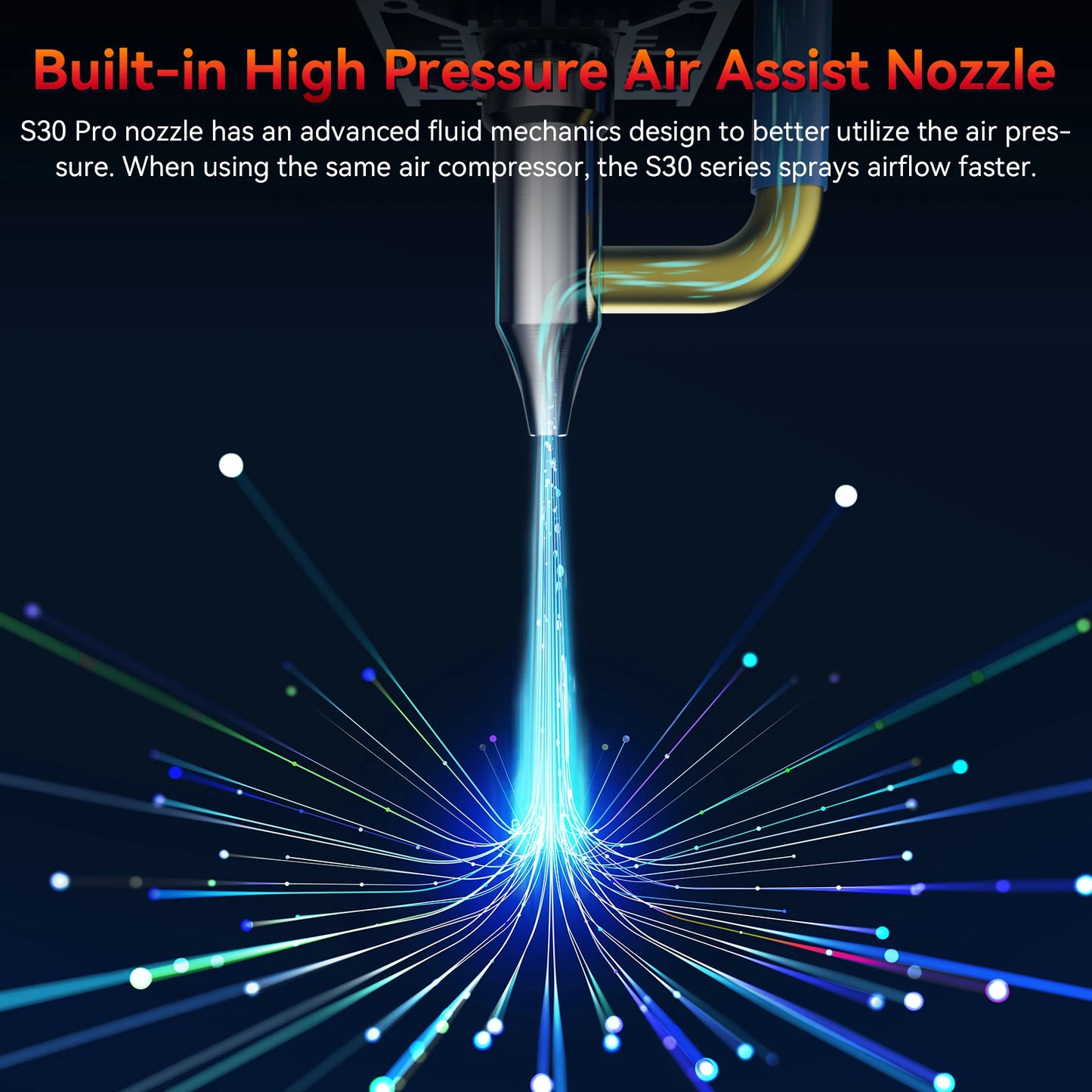 SCULPFUN S30 Pro 10W Laser Module Interchangeable Lens Built-in Air Assist Clean Cutting for DIY Wood Acrylic Cutting Tool