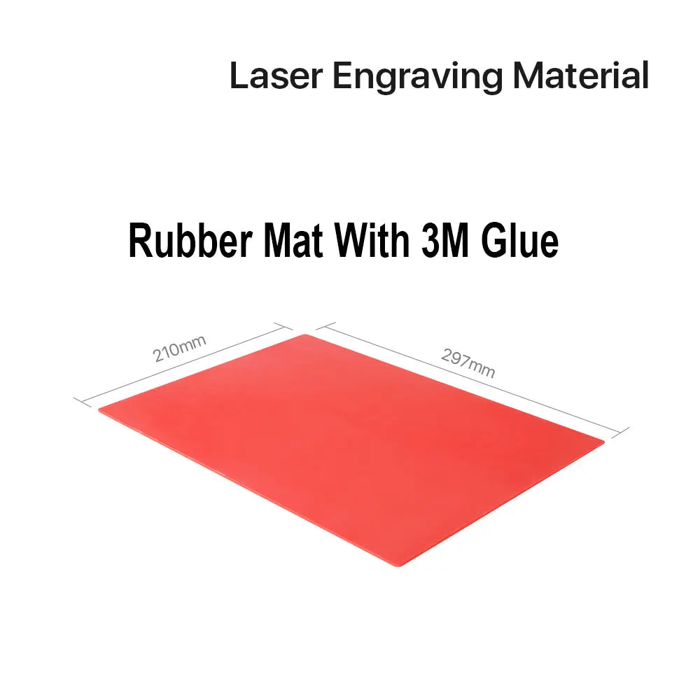TwoTrees Laser Engraver Rubber Stamp Wooden Seal Rubber Mat Ink pad Seal Engraving DIY Art Design For CO2 Laser Marking Machine