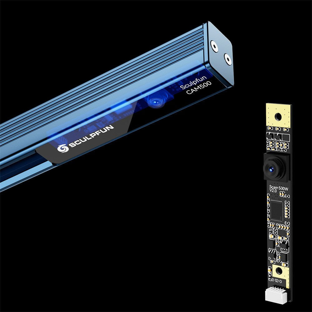 SCULPFUN CAM500 Lightburn Camera for Laser Engravers, 5 Megapixel, Precision Positioning, Image Tracing, Process Recording