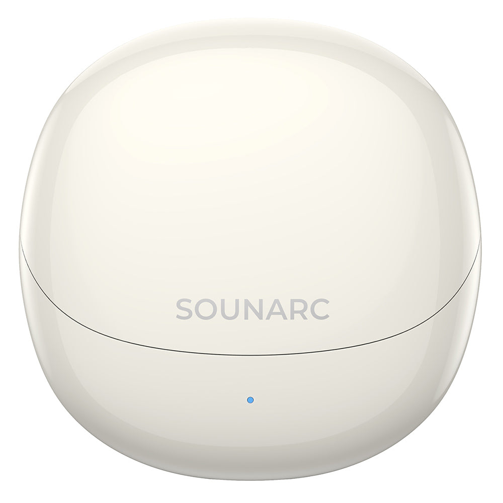 SOUNARC Q3 Earbuds, Bluetooth 5.3, IPX5 Waterproof, Up to 20 Hours Playtime - Beige