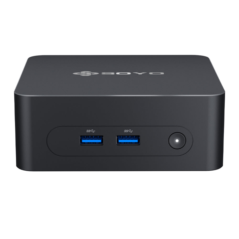 SOYO M2 Plus2 Mini PC, Intel 12th Gen Alder Lake N100 CPU up to 3.4GHz, 16GB DDR4 512GB SATA M.2 2280 SSD, 4K@60Hz Dual Displays, HDMI, WiFi 5 & Bluetooth 5.0 Mini Computer for Business, Education and Office