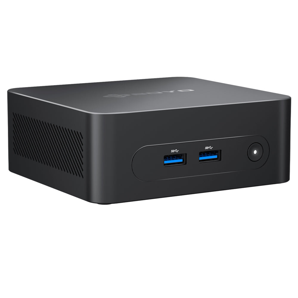 SOYO M2 Plus2 Mini PC, Intel 12th Gen Alder Lake N100 CPU up to 3.4GHz, 16GB DDR4 512GB SATA M.2 2280 SSD, 4K@60Hz Dual Displays, HDMI, WiFi 5 & Bluetooth 5.0 Mini Computer for Business, Education and Office