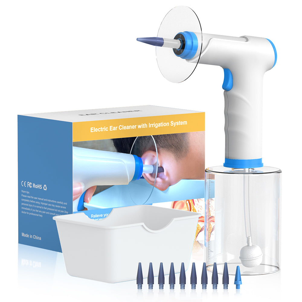 SUNUO W30 Smart Invisible Washing Ear Machine, 500ml Water Bottle, 4 Modes, 2000mAh Battery, 360-degree Irrigating
