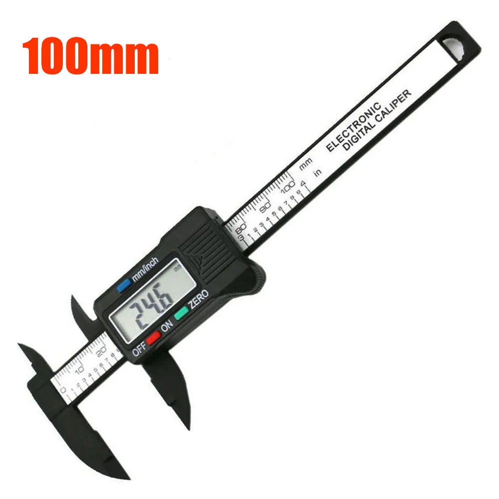 150mm 100mm 0.1mm Electronic Digital Caliper Measuring Tool Vernier Micrometer Measuring Tool Depth Gauge Instrument Pachometer