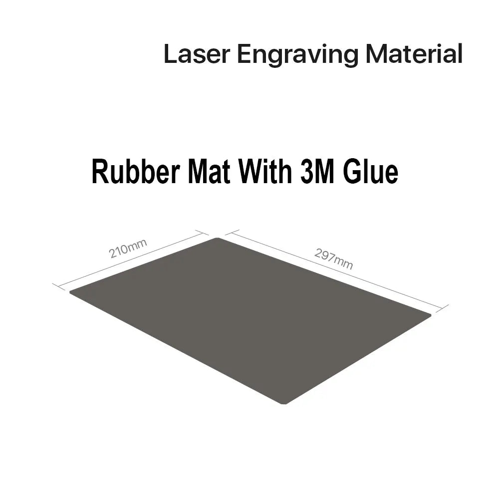 TwoTrees Laser Engraver Rubber Stamp Wooden Seal Rubber Mat Ink pad Seal Engraving DIY Art Design For CO2 Laser Marking Machine