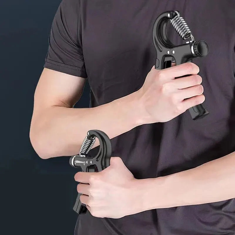Entrenador de fuerza de agarre, fortalecedor de antebrazo, exprimidor de mano, resistencia ajustable, fortalecedor de agarre de mano para desarrollo muscular