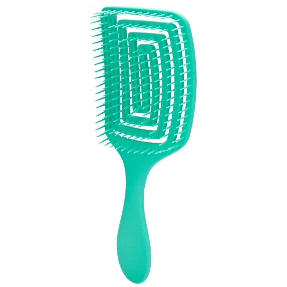 Cepillo para el cabello, peine para desenredar, cepillo para el cabello con cerdas y nailon, peine de masaje húmedo para mujeres, herramientas de peluquería para rizos.