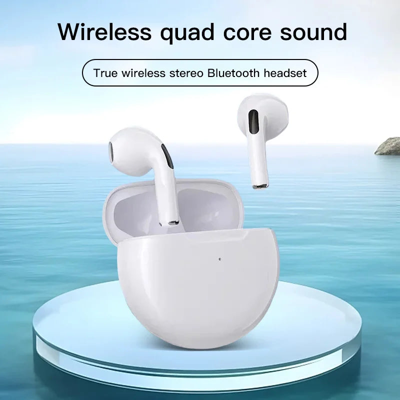 Pro 6 TWS Bluetooth 5.3 Earphones Headset Earbuds with Mic Pro6 Wireless Headp