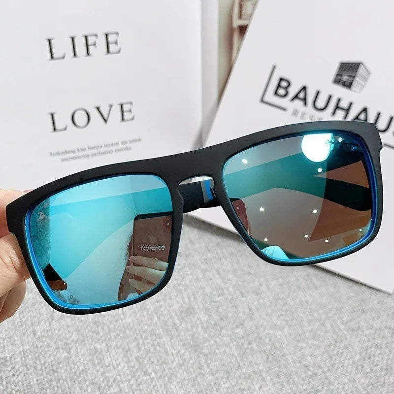 Gafas de sol rectangulares para hombre y mujer, deportivas y de pesca, para conducir, para hombre y mujer