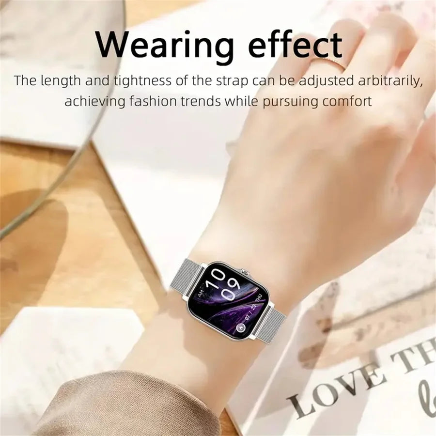 Reloj inteligente, llamadas/marcación inalámbrica, modo multideporte, múltiples alertas de aplicaciones, compatible con iPhone/Android