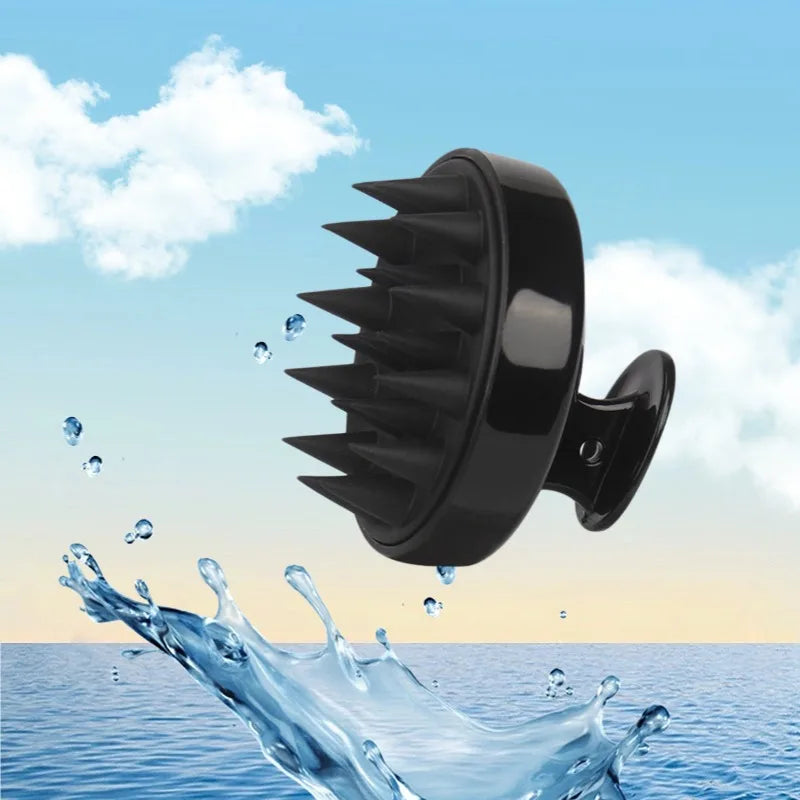 Silicone Shampoo Brush Head Scalp Massage Comb Hair Washing Comb Body Massage Brush Bath Shower Brush Salon Hairdressing Tool