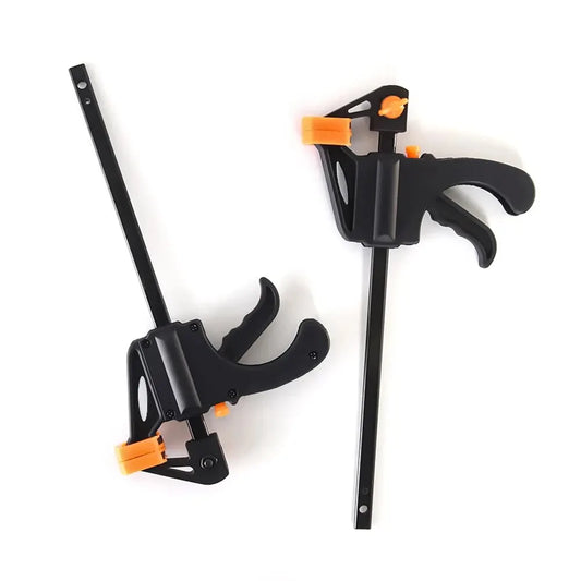 Plantilla para carpintería tipo F, abrazadera rápida, trinquete de carpintero, herramientas manuales de bricolaje, barra de 4 pulgadas, piezas pequeñas, kit de compresión rápida, herramienta