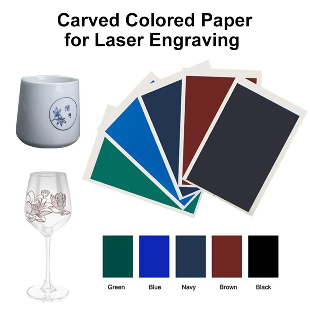 1 papel de marcado para grabado y corte láser. Herramientas de grabado láser para cerámica, vidrio, azulejos y metal.
