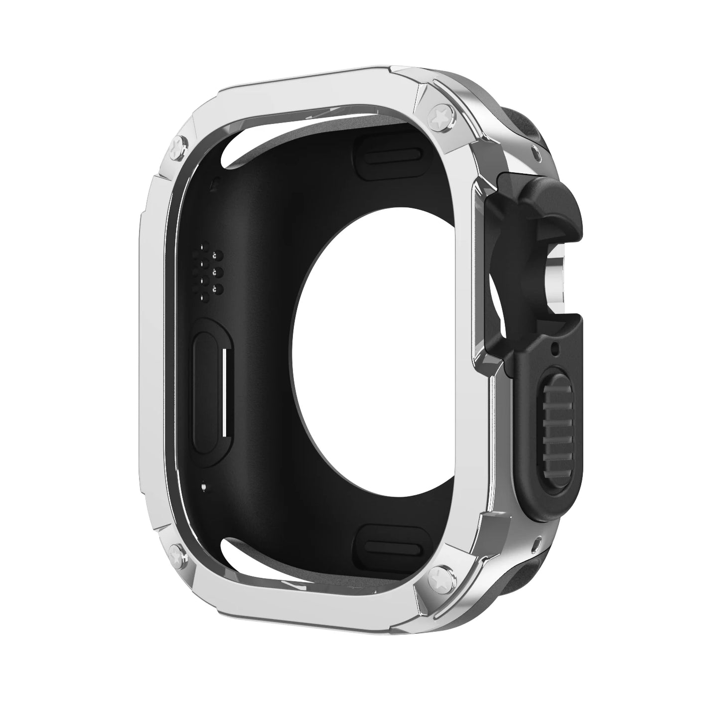 2 In 1 Case for Apple Watch 41mm 45mm 40mm 44mm 49mm TPU + PC Shockproof Protector Bumper for Iwatch Series Ultra 8 7 6 5 4 3 SE