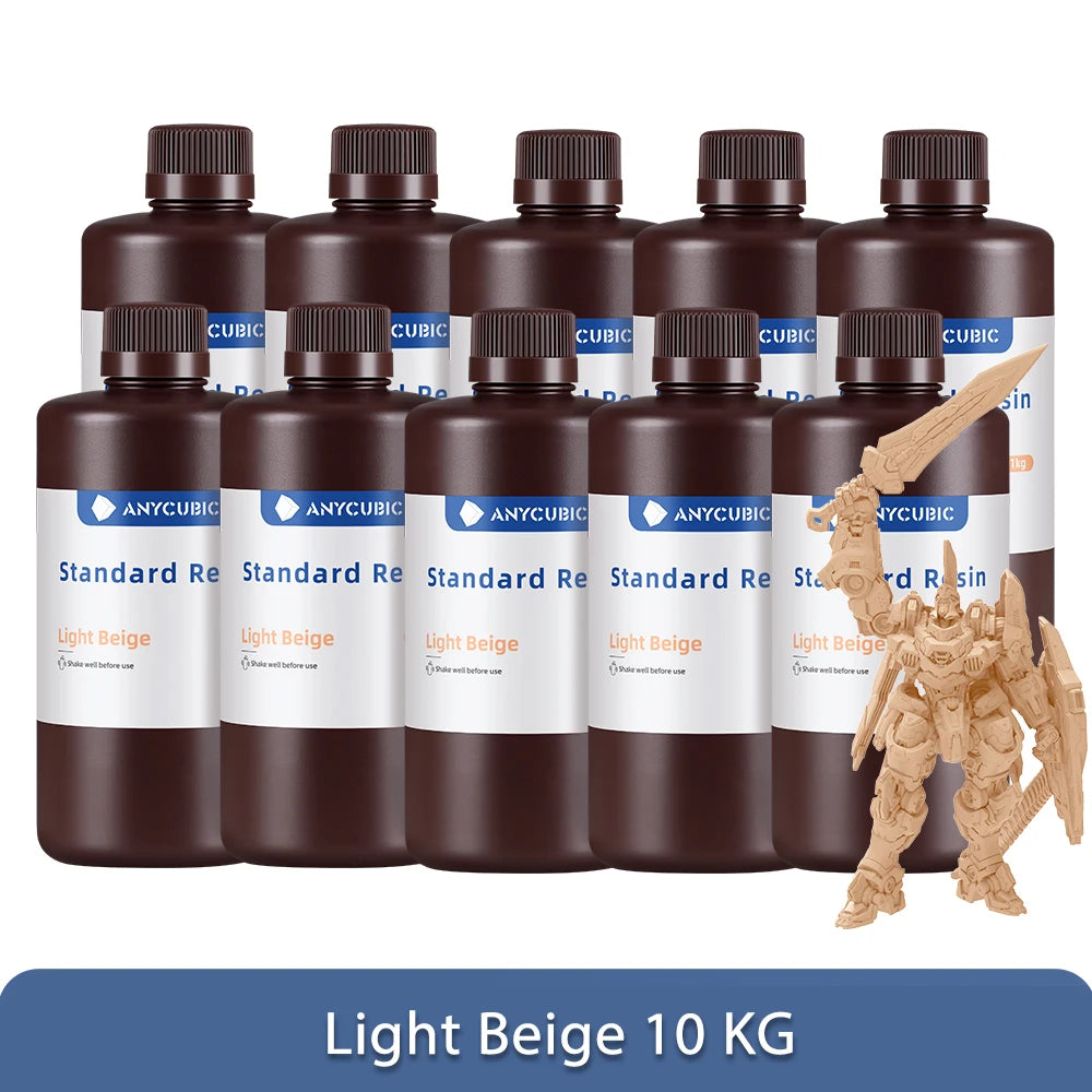 ANYCUBIC 5KG/10KG 405nm UV Standard Resin/ Standard Resin V2 For Photon 3D Printer Mono 2 Printing Material UV Sensitive Liquid