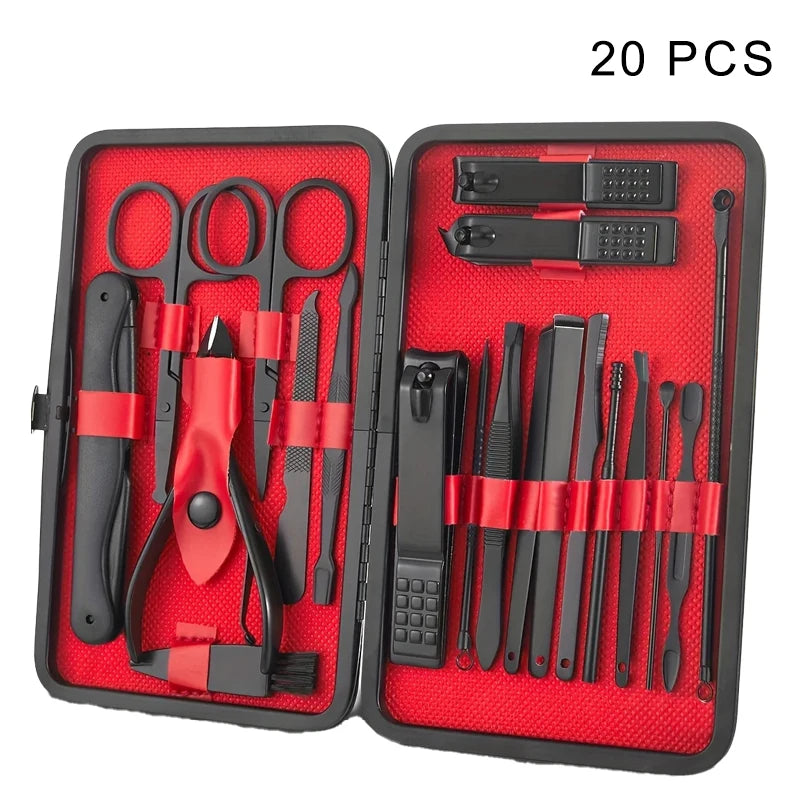 24pc Professional Nail Clippers Kit - Sharp, Lightweight, & Sturdy; Precision Manicure & Pedicure Tools for Men and Women