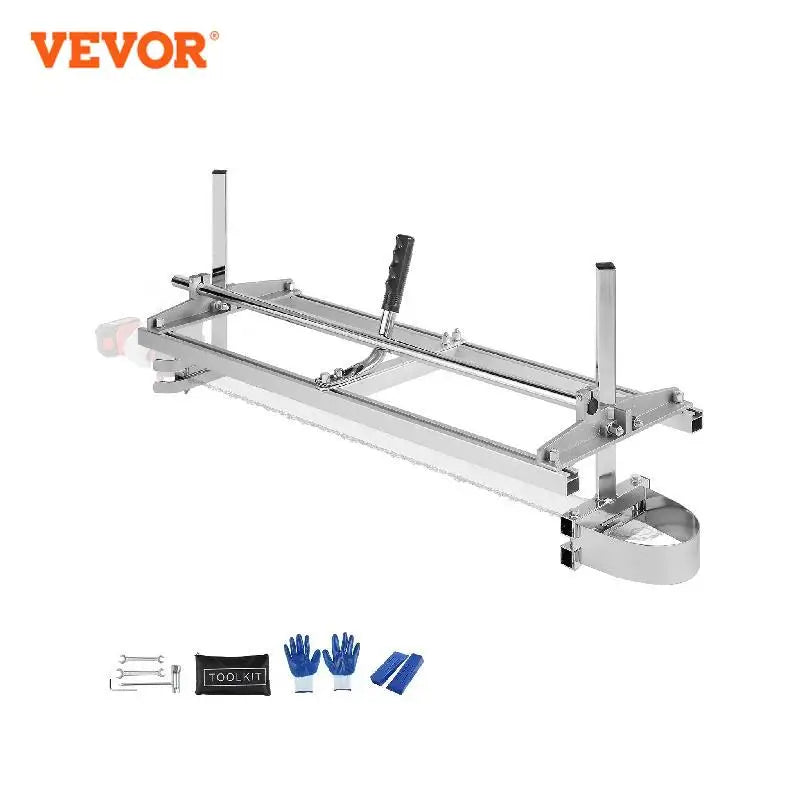 Motosierra VEVOR de 14"-36", aserradero con barra guía, aserradero de tablas con grosor de corte de 0,2"-11,81", ideal para constructores y carpinteros.