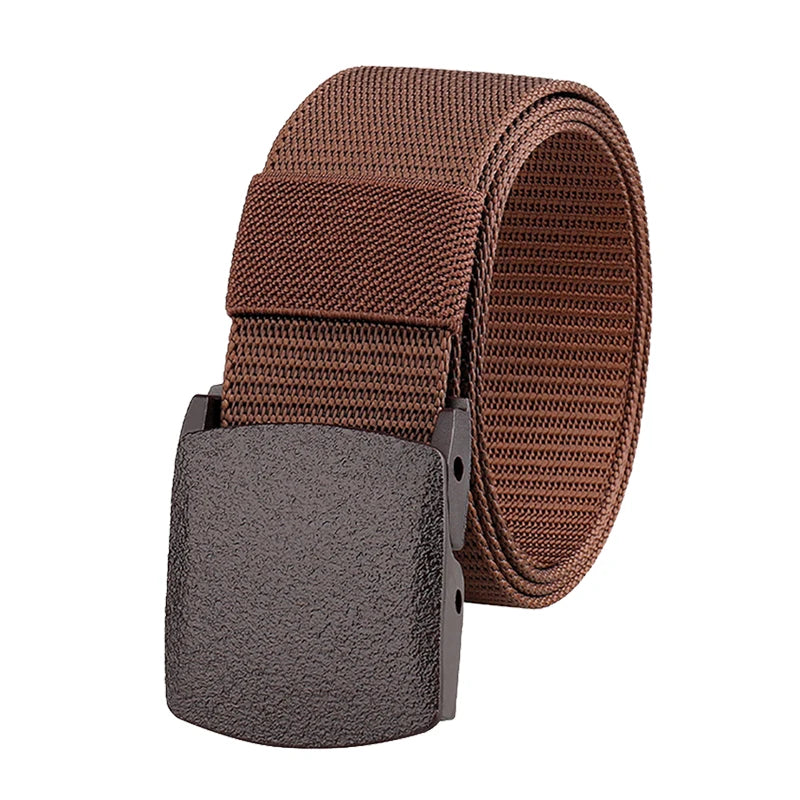 Cinturón informal elegante: nailon sintético duradero, antiestático, con hebilla fácil de ajustar: perfecto para el día a día.