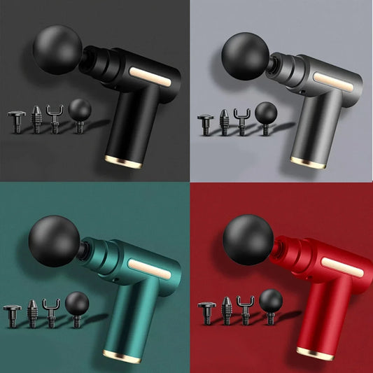 Pistola de masaje muscular fascial, masajeador de percusión manual de tejido profundo para cuerpo, espalda, cuello y piernas.