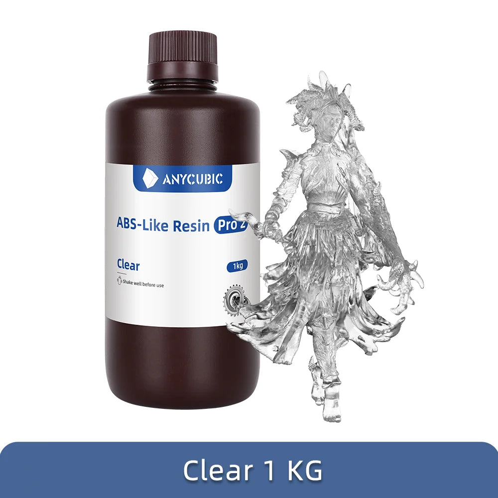 Newest Anycubic ABS-Like+ Resin Pro 2 Rapid UV Curing 405nm Standard Photopolymer Resin ABS 3D Resin High Precision for LCD