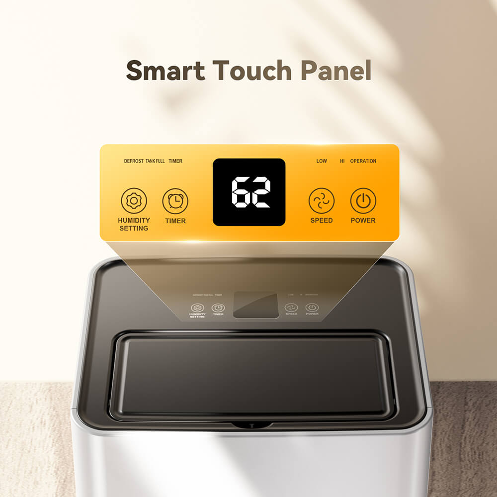 Solayce PD16R-02EE Dehumidifier 16L/24h, 3.2L Large Water Tank, Digital Humidity Display, Coverage Area 50㎡(538 sq. ft), 24H Timer, Ideal for Laundry Drying, Bedroom, Basement, Garage & Kitchen