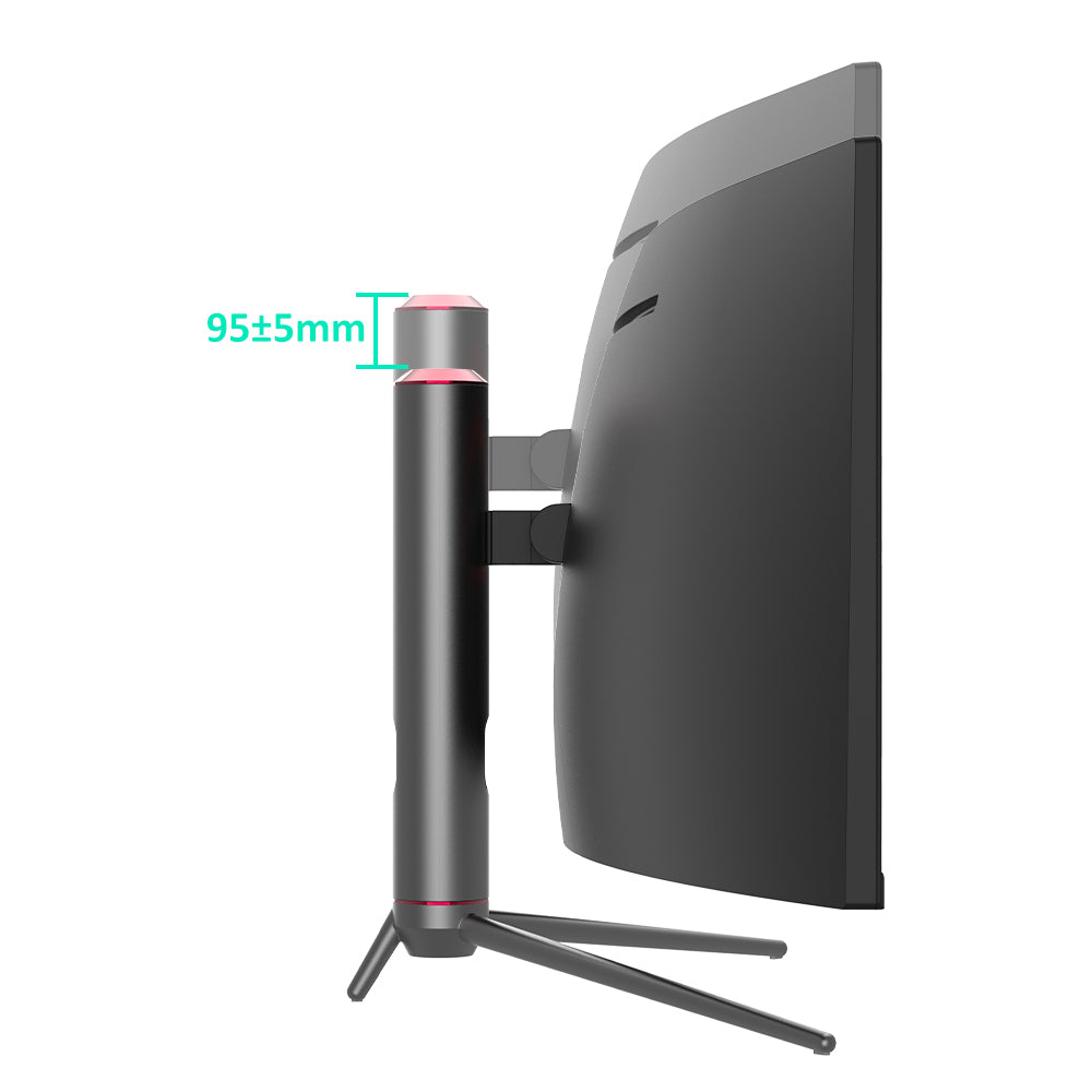 TITAN ARMY C49SHC 49-inch Gaming Monitor, 3840*1080 CSOT HVA Panel, 32:9 Oversized Curved Screen, 144Hz High Refresh Rate, Smart PIP/PBP Split Screen, Adaptive-Sync, 1*HDMI 2.0 1*DP 1.4 1*Full-Feature USB-C 1*USB-B 2*USB-A, 65W Reverse Charging